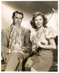 7j535 BACHELOR & THE BOBBY-SOXER 7.5x9.25 still '47 Shirley Temple & Cary Grant by Gaston Longet!