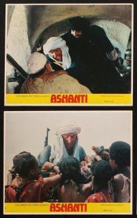 7j404 ASHANTI 8 8x10 mini LCs '79 Michael Caine, Peter Ustinov, Beverly Johnson, slave trading!
