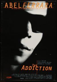7p024 ADDICTION 1sh '95 Christopher Walken, Abel Ferrara, super close up of Lili Taylor!