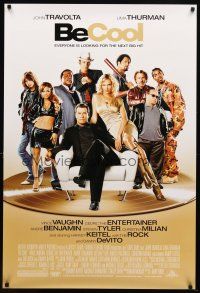7p120 BE COOL DS 1sh '05 John Travolta, Uma Thurman, Vince Vaughn, Dwayne Johnson, Harvey Keitel!
