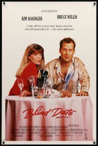 7p148 BLIND DATE int'l 1sh '87 sexy Kim Basinger, Bruce Willis used to be respectable!