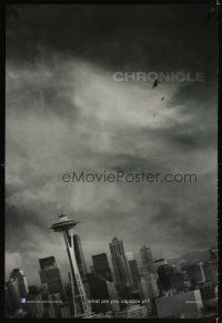 7p188 CHRONICLE style A teaser DS 1sh '12 cool image of Seattle skyline & people flying!