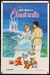 7p189 CINDERELLA 1sh R81 Walt Disney classic romantic fantasy cartoon!