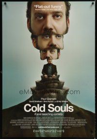 7p196 COLD SOULS DS 1sh '09 great wacky image of the many layers of Paul Giamatti!