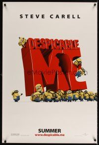 7p230 DESPICABLE ME teaser DS 1sh '10 Steve Carell, cute CGI, superbad, superdad!