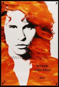 7p250 DOORS teaser DS 1sh '90 cool image of Val Kilmer as Jim Morrison, directed by Oliver Stone!