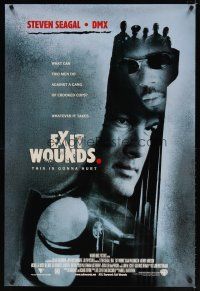 7p285 EXIT WOUNDS int'l 1sh '01 Steven Seagal & DMX must stop a gang of crooked cops!