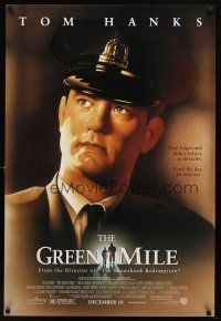 7p377 GREEN MILE advance DS 1sh '99 Tom Hanks, Michael Clarke Duncan, Stephen King fantasy!