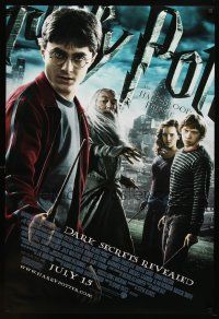 7p390 HARRY POTTER & THE HALF-BLOOD PRINCE advance DS 1sh '09 Radcliffe, Grint & Emma Watson!