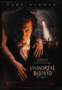 7p404 IMMORTAL BELOVED int'l DS 1sh '94 cool image of Gary Oldman as Ludwig van Beethoven!