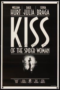 7p428 KISS OF THE SPIDER WOMAN int'l 1sh '85 cool artwork of sexy Sonia Braga in spiderweb dress!