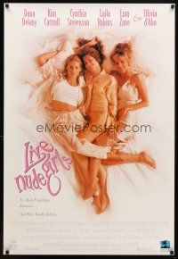 7p444 LIVE NUDE GIRLS 1sh '95 sexy Dana Delany, Kim Cattrall, Oliva d'Abo in bed!