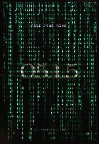 7p467 MATRIX RELOADED 05.15 style holofoil teaser 1sh '03 Keanu Reeves, Wachowski Brothers sequel!