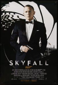 7p616 SKYFALL int'l IMAX advance DS 1sh '12 image of Daniel Craig as Bond, newest 007!