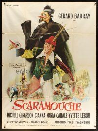 7k721 ADVENTURES OF SCARAMOUCHE French 1p '63 great art of Gerard Barray by Jean Mascii!