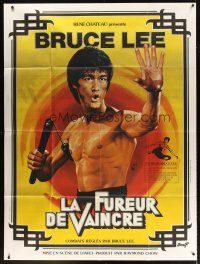 7k762 CHINESE CONNECTION French 1p R79 great art of Bruce Lee by Jean Mascii!
