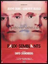 7k777 DEAD RINGERS French 1p '89 Jeremy Irons & Genevieve Bujold, directed by David Cronenberg!