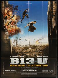 7k782 DISTRICT 13 ULTIMATUM French 1p '09 cool action image over the city of Paris!