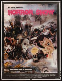 7k835 HORROR SHOW French 1p '79 great art of Lugosi, Hitchcock, Karloff, Chris Lee & many more!
