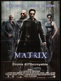 7k883 MATRIX French 1p '99 Keanu Reeves, Carrie-Anne Moss, Laurence Fishburne, Wachowski Bros!