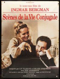 7k939 SCENES FROM A MARRIAGE French 1p '75 Ingmar Bergman, Liv Ullmann, Erland Josephson