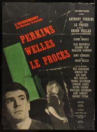 7k980 TRIAL French 1p '62 Orson Welles' Le proces, Anthony Perkins, Jeanne Moreau, Bourduge art!