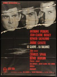 7k984 TWO ARE GUILTY French 1p '64 Le Glaive et la balance, Anthony Perkins, Jean-Claude Brialy