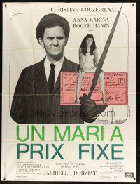 7k986 UN MARI A PRIX FIXE French 1p '65 Anna Karina, Roger Hanin, directed by Claude de Givray!