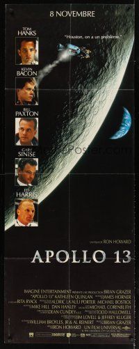 7k689 APOLLO 13 French door-panel '95 Tom Hanks, Kevin Bacon & Bill Paxton, directed by Ron Howard