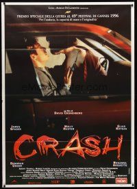 7k536 CRASH Italian 1p '96 David Cronenberg, James Spader, bizarre sex movie!
