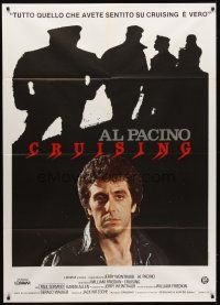 7k541 CRUISING red title Italian 1p '80 William Friedkin, Al Pacino pretends to be gay, different!