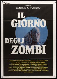 7k544 DAY OF THE DEAD Italian 1p '86 George Romero's Night of the Living Dead zombie horror sequel!