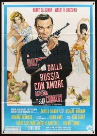 7k565 FROM RUSSIA WITH LOVE Italian 1p R70s different art of Connery as James Bond + sexy girls!