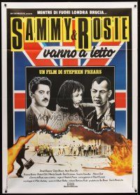 7k638 SAMMY & ROSIE GET LAID Italian 1p '87 Stephen Frears comedy, Sashi Kapoor, Cecchini art!