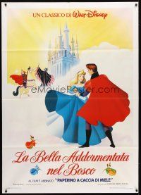 7k646 SLEEPING BEAUTY Italian 1p R80s Walt Disney cartoon fairy tale fantasy classic!