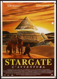 7k650 STARGATE Italian 1p '94 cool completely different pyramid art by Paolo Sestito!