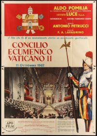 7k455 CONCILIO ECUMENICO VATICANO II Italian 2p '63 documentary of Vatican City in Rome!