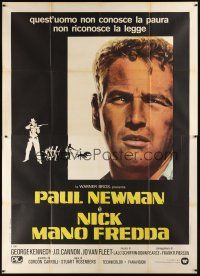 7k456 COOL HAND LUKE Italian 2p R77 Paul Newman prison escape classic, cool different image!