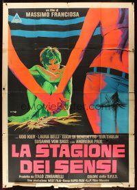 7k477 LA STAGIONE DEI SENSI Italian 2p '69 cool sexy art by Franco, written by Dario Argento!