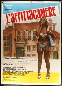 7k478 L'AFFITTACAMERE Italian 2p '79 full-length near-naked Gloria Guida, comedy!