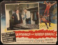 7k257 LA VENGANZA DE HURACAN RAMIREZ Mexican LC '67 cool masked wrestling artwork!