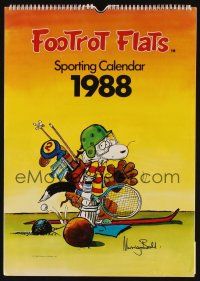 7k234 FOOTROT FLATS New Zealand calendar '88 great comic artwork by Murray Ball!