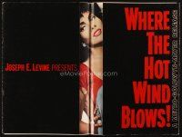 7k117 WHERE THE HOT WIND BLOWS pressbook '60 Jules Dassin's La Legge, sexy Gina Lollobrigida!