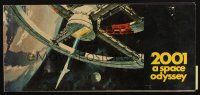 7k154 2001: A SPACE ODYSSEY souvenir program book '68 Stanley Kubrick, space wheel art by McCall!