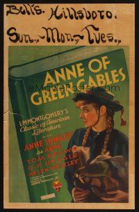 7k328 ANNE OF GREEN GABLES WC '34 Anne Shirley in L.M. Montgomery's classic of Canadian literature!