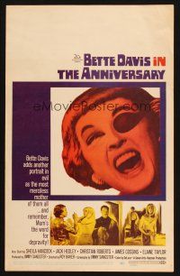 7k329 ANNIVERSARY WC '67 Bette Davis with funky eyepatch in another portrait in evil!