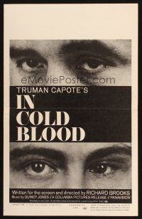 7k379 IN COLD BLOOD WC '67 Richard Brooks directed, Robert Blake, from Truman Capote novel!