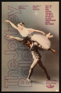 7k382 JOFFREY BALLET stage play WC '88 great image of Tina LeBlanc & Glenn Edgerton dancing!