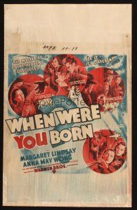 7k437 WHEN WERE YOU BORN WC '38 Asian astrologer Anna May Wong solves murders for the police!