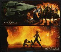 7k260 ATLANTIS THE LOST EMPIRE set of 8 8x20 LCs '01 Walt Disney lost continent sci-fi cartoon!